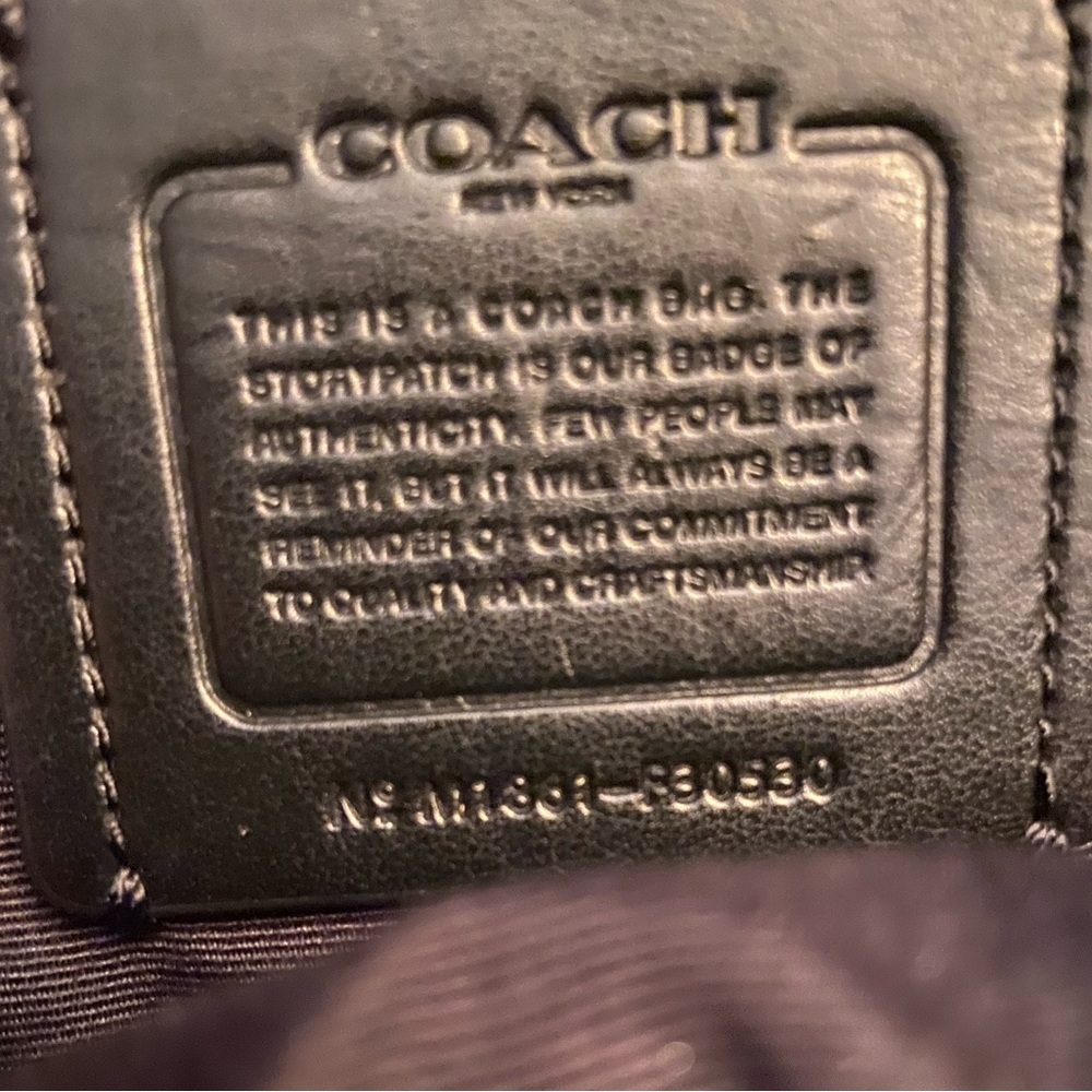 Coach Pebble Leather Andi Backpack Black F30530 - Picture 12 of 14